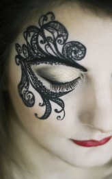 NataliaBozekMakeUp Makijaż inspirowany maską wenecką.
