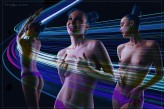 SGPhotographic                             Crazy nude girl dancing (multiple exposure light painting studio shot)            