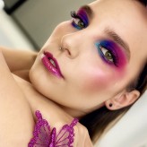 makeup_natkaa                             Kolorowo, artystycznie, tematem przewodnim były motyle :)            