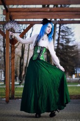 blood_betty gorset uszyty przez polską gorseciarkę Deathless Corsets