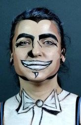 RAVEN Pop Art face painting  
Model: Patrycja Janowska
MUA: @gosia_sobczak_rak

miejsce: Akademia Wizażystyki Maestro