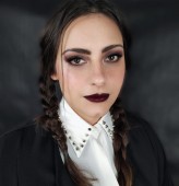 karolina_roszczyn_mua makeup w stylu Wednesday