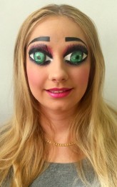 martyna-makeup Make up na zamkniętych oczach - lalka