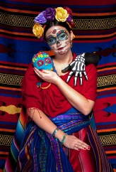 Skowrond Frida del Dia de los Muertos.

Modelka: Kasia, make-up: Dominika Renes. 