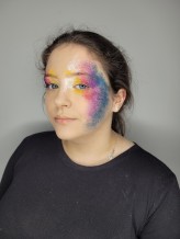 makeupbyhirniak Makijaz artystyczny wykonany przy uzyciu chusteczek