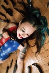 AgnieszkaWolkowicz Cosplay Harley Quinn @beatakosyra_fotografia Outfit: @lateksowefr