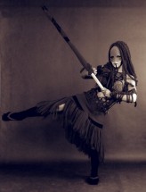 karolinaolczyk Martyna Bąk jako wojowniczka w Harajuku w kostiumie wykonanym przeze mnie na szydełku. 
Praca wykonana w ramach zaliczenia w Wyższej Szkole Artystycznje. 
