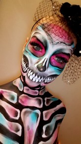 FacePaintingEwelina Creepy art.