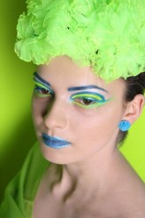 joan76uk Makijaż inspirowany barwami fluorescencyjnymi