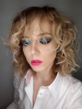 Megi_makeup Pop art makeup. Bold colors.