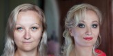 Hellenka makijaż przed i po