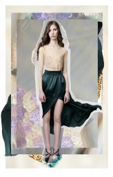 CGCouture silk dress with flower