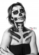 miss_retro Skull makeup 