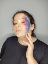 makeupbyhirniak Makijaż artystyczny wykonany przy użyciu chusteczek 