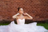 aleksandraa_beauty Modelka w makijażu - sesja sukien ślubnych.