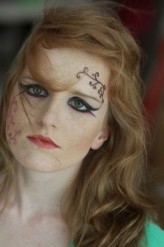 arrakis makijaż wykonany na kursie wizażu - makijaz artystyczny wg wlasnego projektu