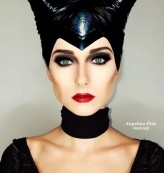 angelina_makeup Makijaż zainspirowany postacią Diabolina- Angeliny Jolie /Halloween :)