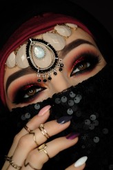 eyeshadowonpoint makeup, model, photo by me 