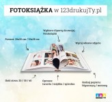 fotoalbum Wizualizacja przedstawiająca jak w prosty sposób stworzyć fotoksiążkę online na stronie https://www.123drukujTy.pl która może być doskonałym uzupełnieniem portfolio z najlepszych sesji.