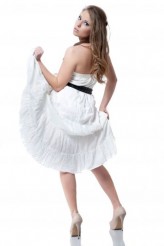redheadbylula Biała, bawełniana spódnica/sukienka oversize