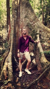 BlackNBlue                             Sri Lanka, tree, shirt, model, red, green, nature, smile, happiness            