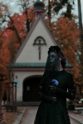 Jasmine1377 Santa Muerte - sesja inspirowana smiercia na Halloween z dodatkiem cmentarza