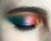 joanna_makeup Tęczowe oko w stylu spotlight.