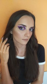 Karolinciuch_makeup makijaż spotlight z kolorem