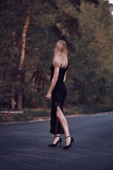 rightnow00 Black dress and high heels