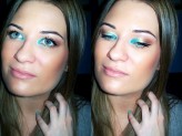 Makeupsession Piękny błękit w kącikach :)
