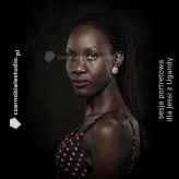 czarnobialestudio sesja dla modelki z Ugandy