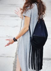 agagu Skórzany plecak z frędzlami :)
streetwear fashion