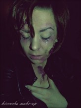 kiecucha Halloween make-up.