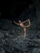 xposures nude gymnast in a cave. natural light.