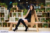 blackflashphoto                             Beautiful girl with potted plants            