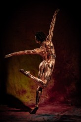 Pan_od_Bodypaintingu Początek projektu z baletem Opery Wrocławskiej - caaaały w złocie 