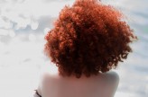 MrDisaster Curly redhead girl on the Black Sea Beach