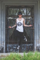 Eugeniusz_Salamon Fot By: JooliPhoto
Fly With You Creativity
Dance &amp; Tattoos 
JSTS Tanktop and Beanie