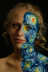 Zuzanna_fotografia Makijaż oraz zdjęcie mojego autorstwa. Inspirowane twórczością Vincent'a van Gogh'a.