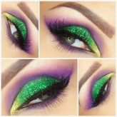 ewela393                             green, glitter, purple, cutcrease, makeup            
