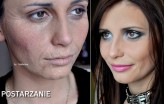 matleenamakeup Pierwsze próby postarzania :) Po prawej stronie modelka też w makijażu mojej roboty