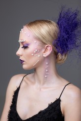 grzegorczykj Wizerunek stworzony na konkurs makijażowy. Temat "ultrafiolet"
