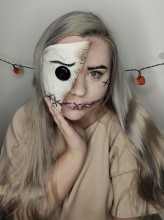 makeupbyhirniak Makijaż halloween inspirowany voodoo.