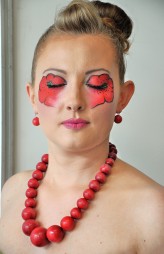 Kusia13 Makijaż mojego wykonania na Otwartych Międzynarodowych Mistrzostwach Makijażu w Poznaniu 2014 Temat: Inspiracja Folklorem