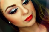 Aleksandra-makijaz Glitter look