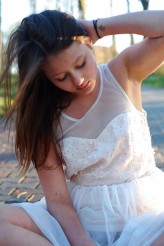 kejt3 #brunette #white #dres #tattoo 