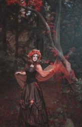 Darkhaired Zdjęcia odbyły się w Arboretum w Rogowie