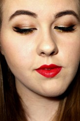 adzina995 Red lips Xmas Makeup