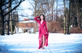 Marta_Chmielarz Red Dress na śniegu