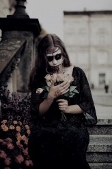 wg_makeupartist Sesja Halloweenowa inspirowaną Santa Muerte 
Fot. Izabela Hajik Photography 
Mod. Marta Hołyst